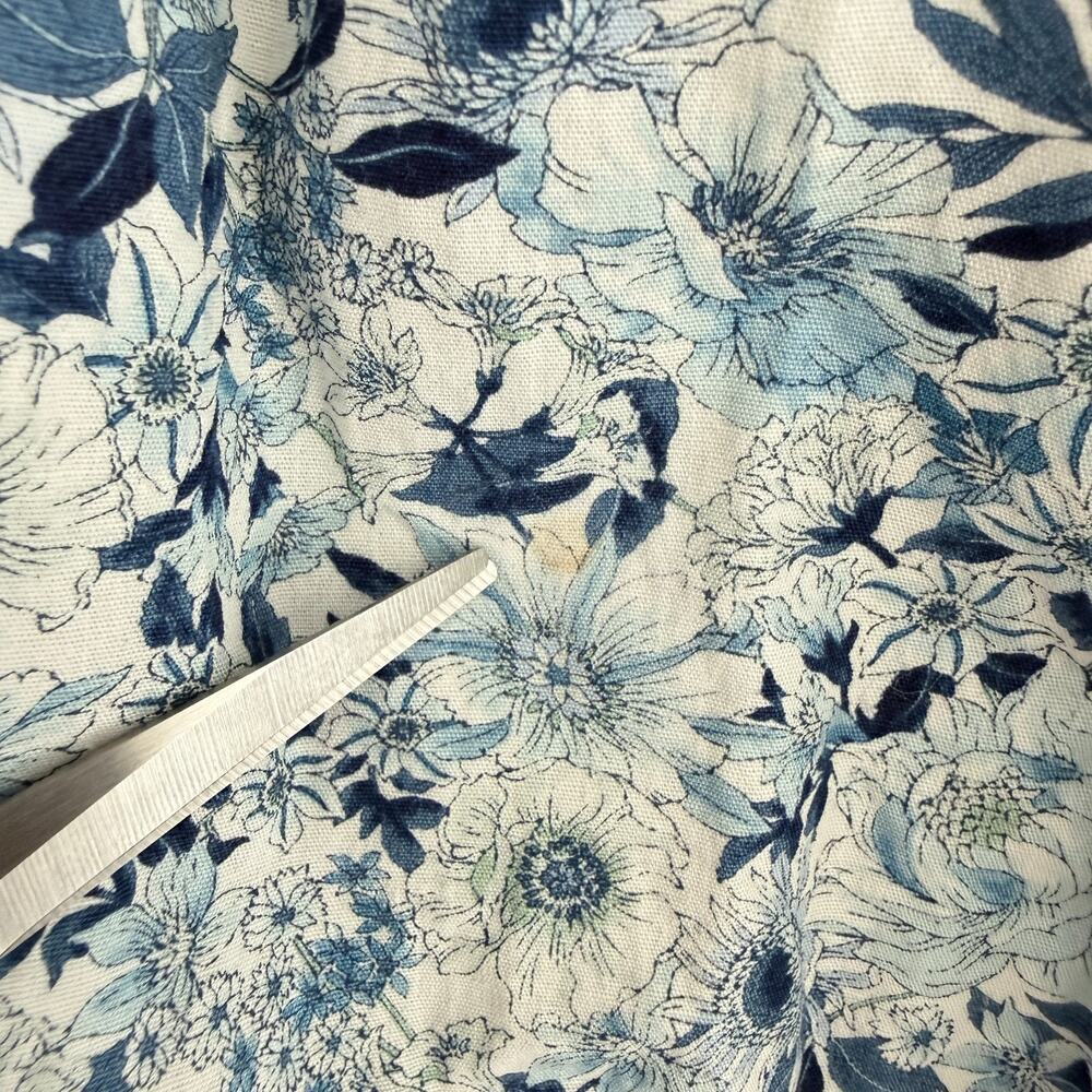Sara Campbell Dress Medium Floral Puff Sleeve Cottage Prairie Toile De Jouy Boho - Picture 5 of 8